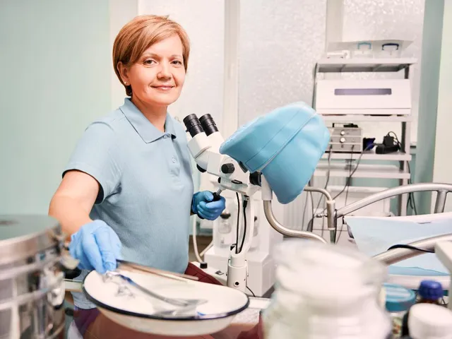 Кольпоскоп и инструменты для гинекологического осмотра